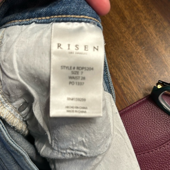 Risen jeans, Size 7, Waist 28” - Picture 2 of 4